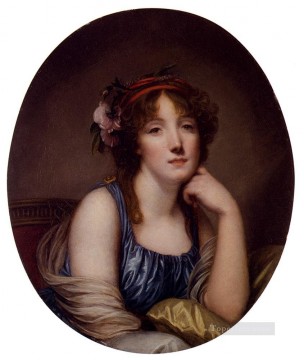  Artista Pintura Art%c3%adstica - Retrato de una mujer joven que se dice que es la figura hija del artista Jean Baptiste Greuze